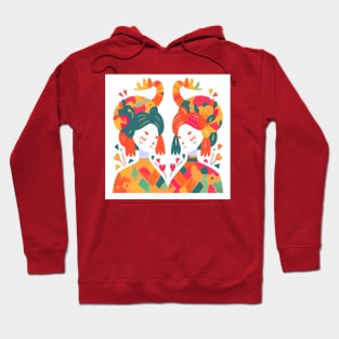 Dynamic Gemini Zodiac Artwork Hoodie